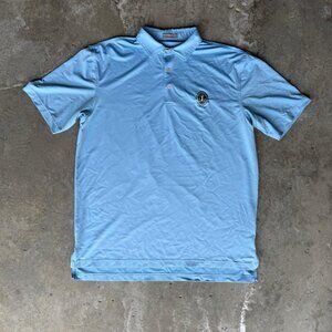 Peter Millar Summer Comfort Blue Golf Polo • Men’s L • Performance Shirt